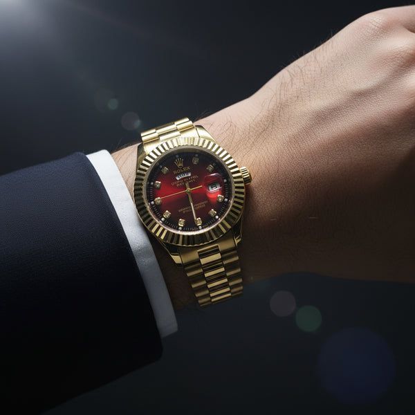 Rolex Inspired Crimson Red Watch