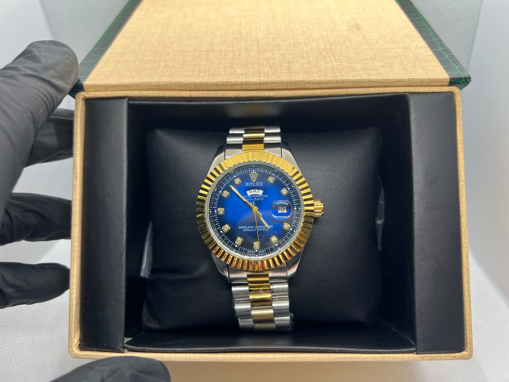 Blue Premium Rolex Inspired Watch
