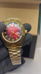 Rolex Inspired Crimson Red Watch