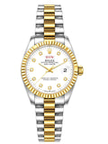 Rolex inspired Golden & White Watch